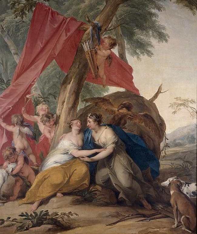 Jupiter In The Guise Of Diana Seducing Callisto by Jacob de Wit